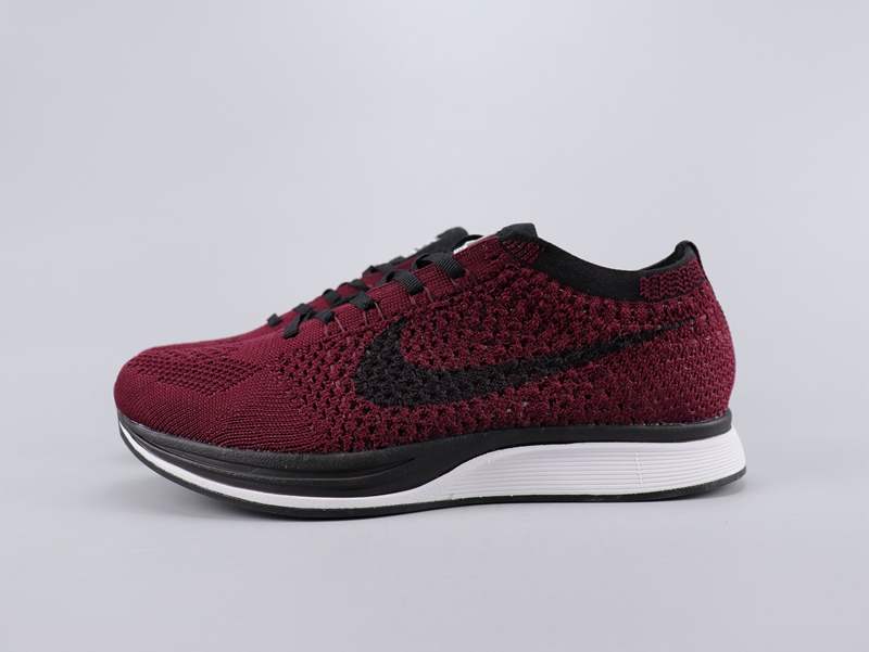 2020 Men Nike Flyknit Racer Wine Red Black Shoes